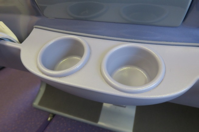 a close up of a cup holder