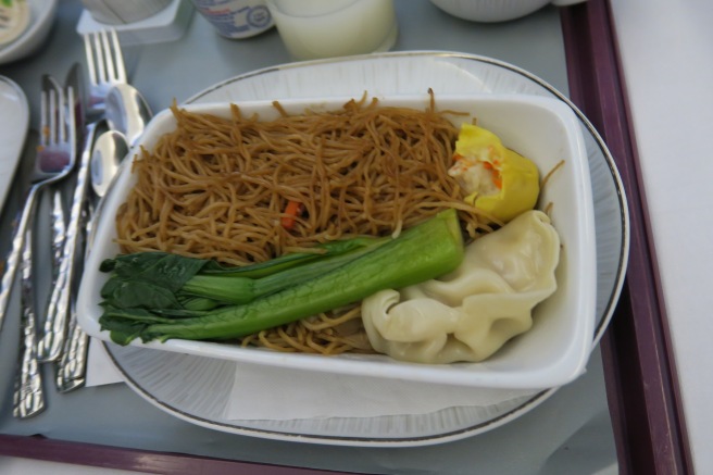 a plate of food on a table