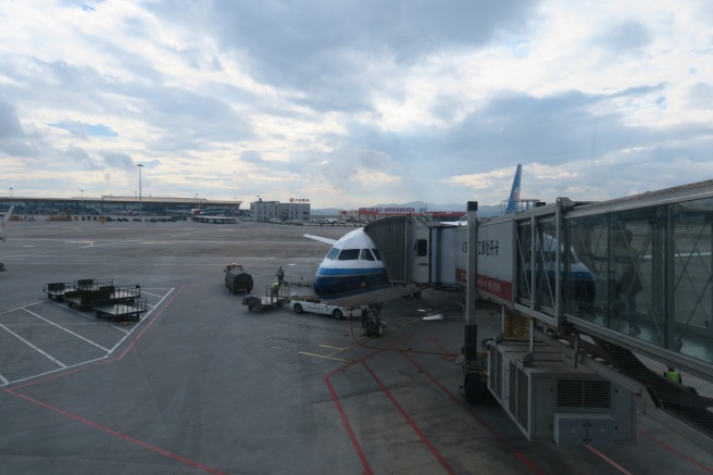 an airplane on the tarmac