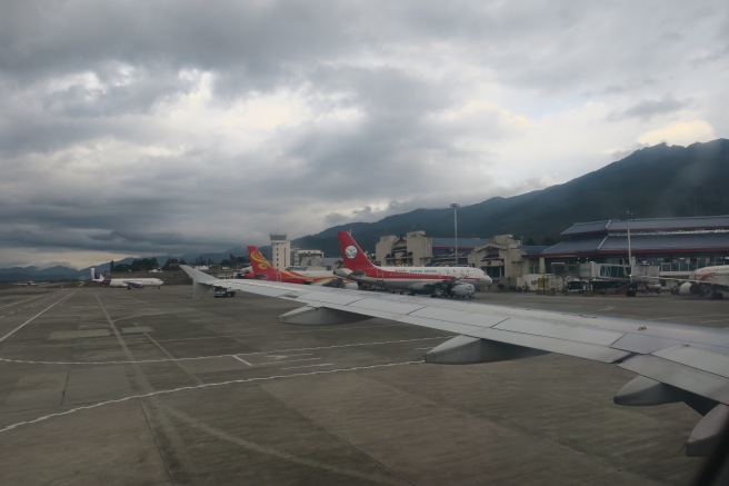 airplanes on a runway