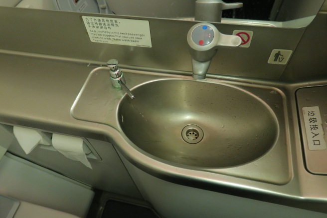 a sink with a faucet