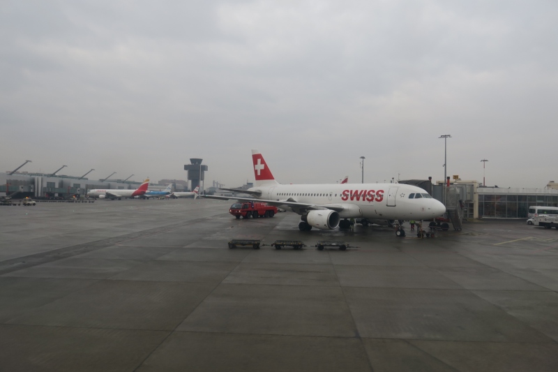 a plane parked on a tarmac