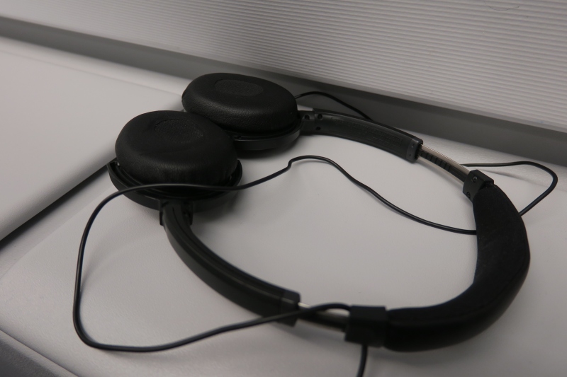 a pair of black headphones