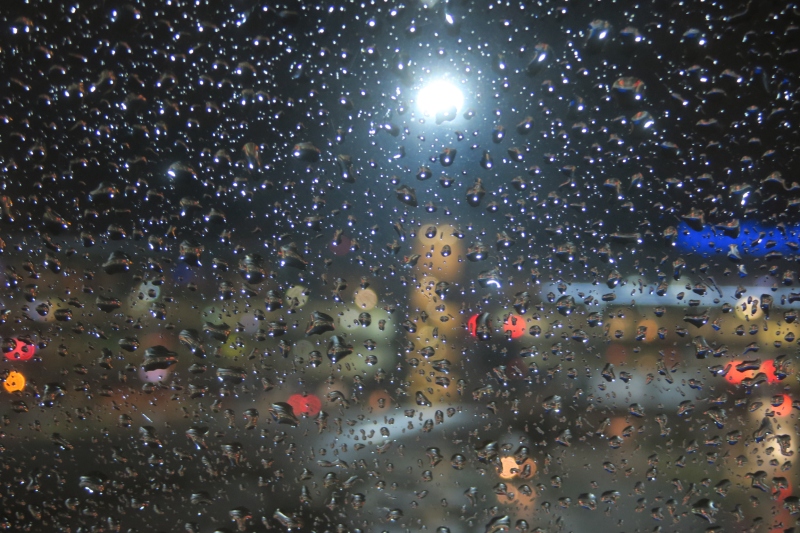 water drops on a window