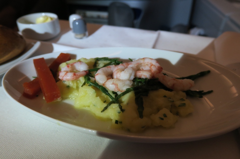 a plate of food on a table