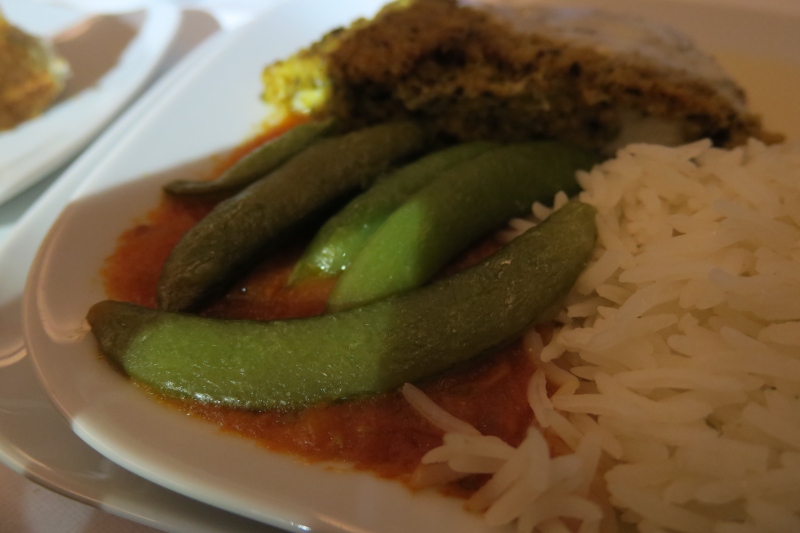 a plate of food on a table