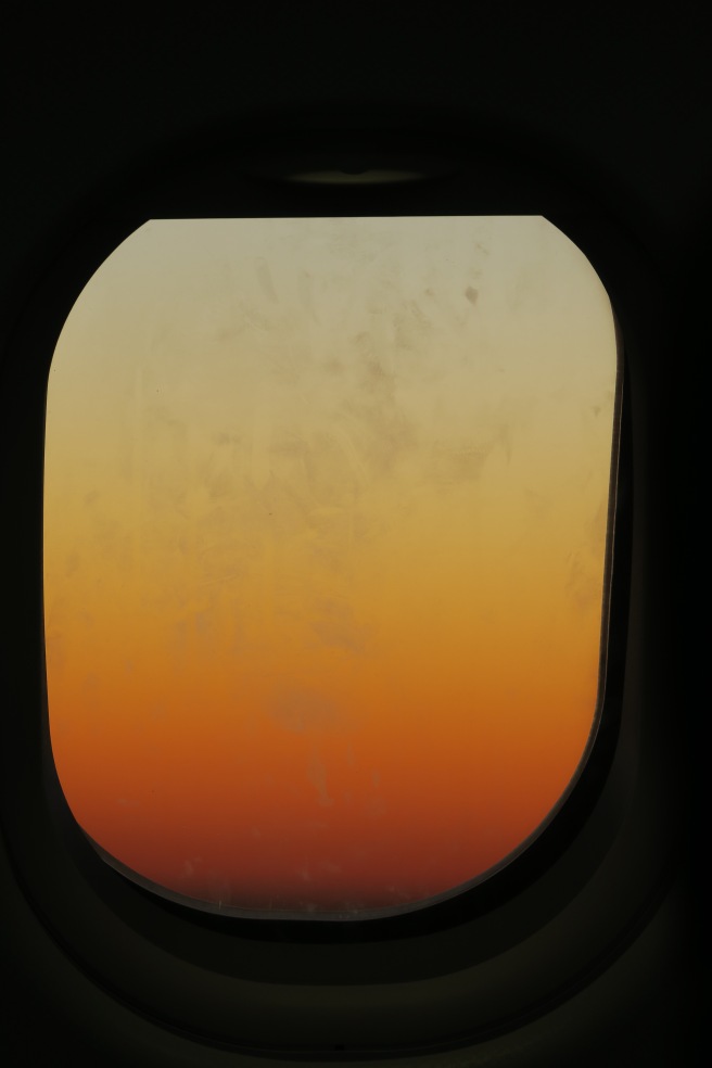 a window of an airplane