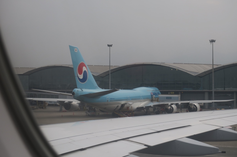 an airplane parked at an airport