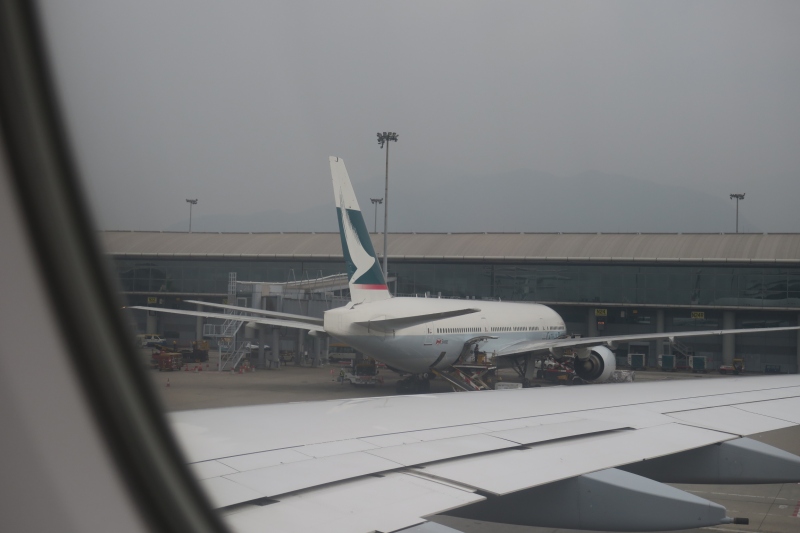 an airplane parked at an airport