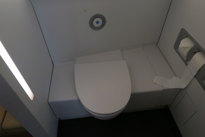 a toilet in a bathroom