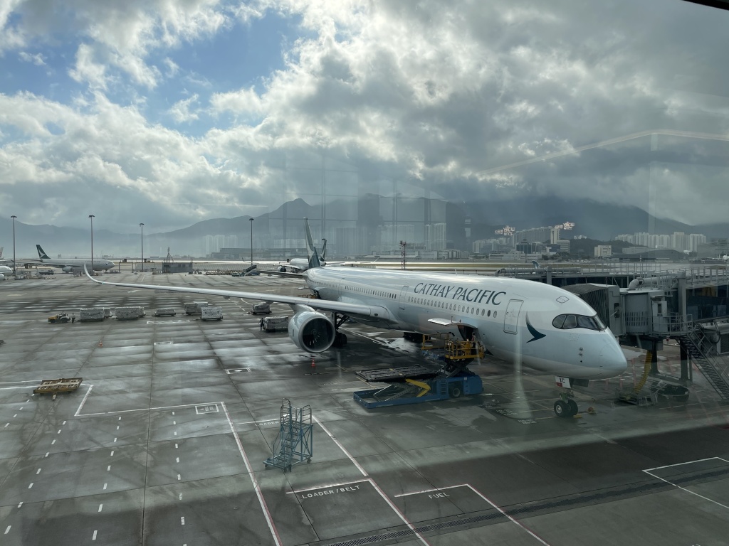 an airplane on a runway