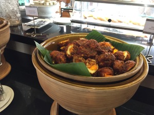 a bowl of food on a table