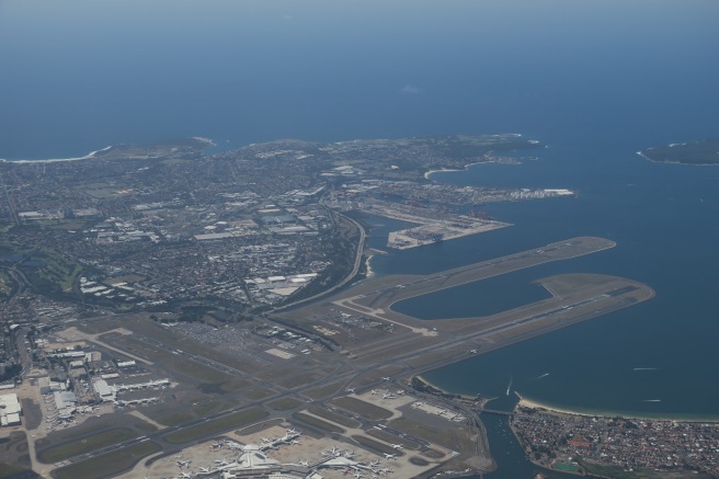 an aerial view of an airport