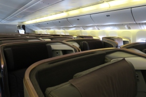 a close-up of a plane seats