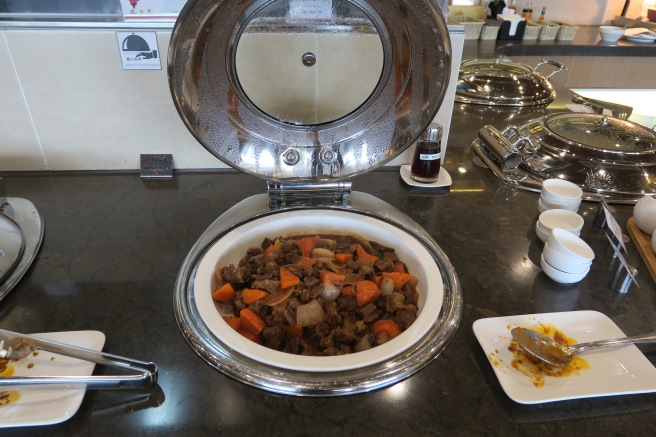 a bowl of food on a counter