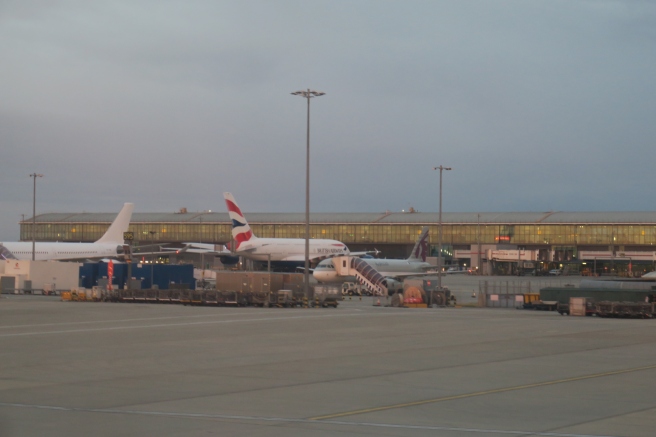 airplanes at an airport