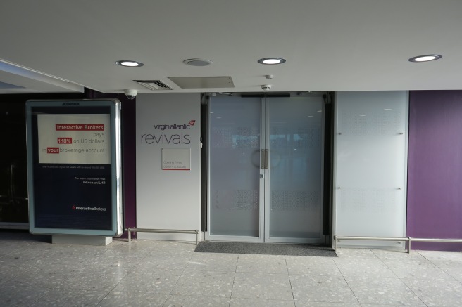 a glass doors in a building