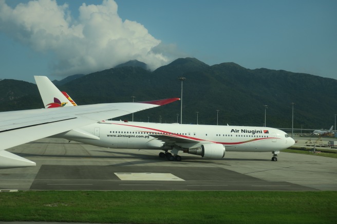 a large airplane on a runway