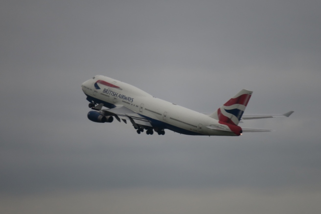 a plane flying in the sky