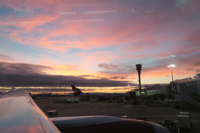 an airplane at an airport