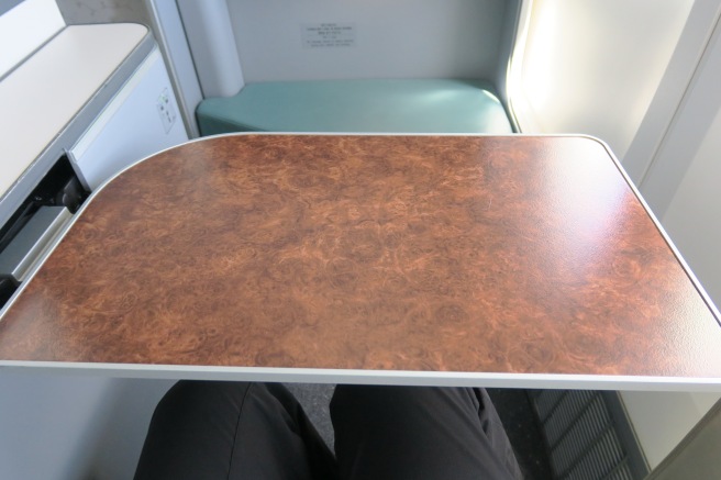 a table on a person's lap