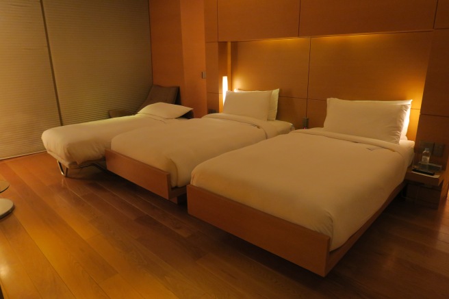 two beds in a room