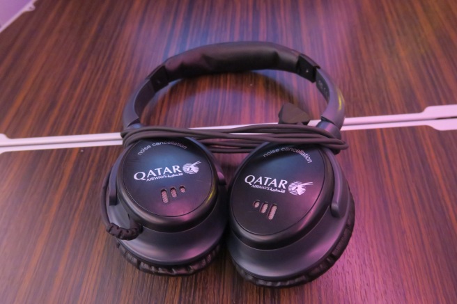 a pair of headphones on a table