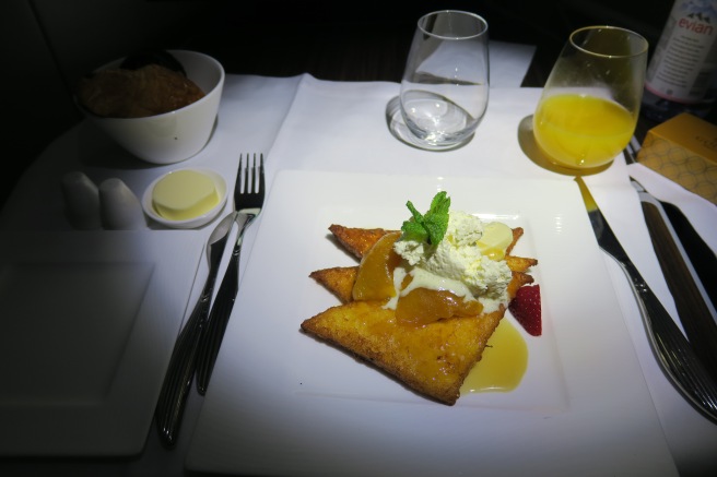 a plate of food on a table