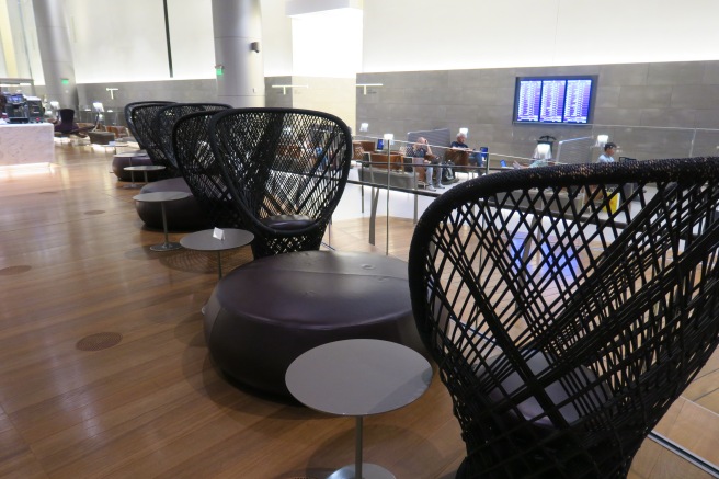 a group of chairs in a room