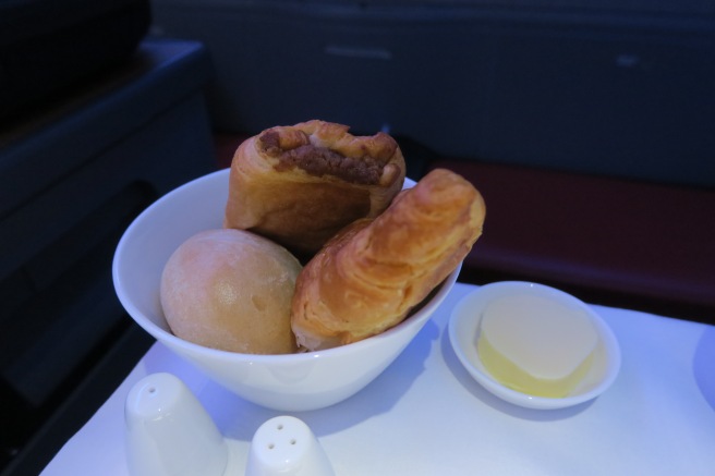 a bowl of food on a table