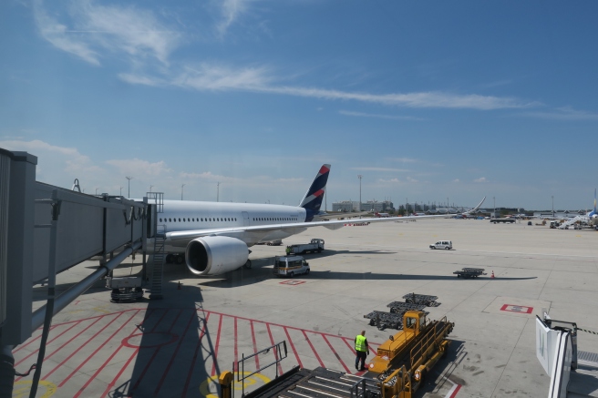 an airplane on the tarmac