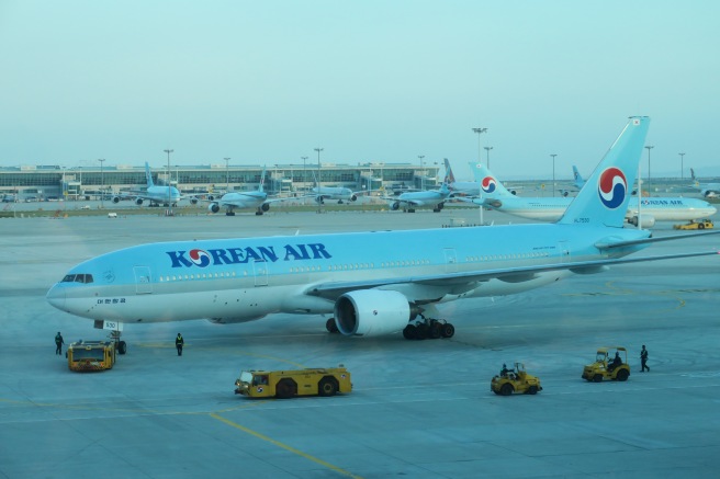 a large airplane on the tarmac