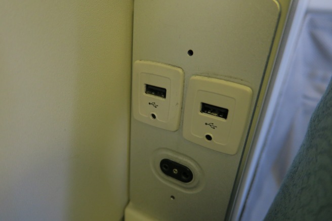 a close up of a wall outlet