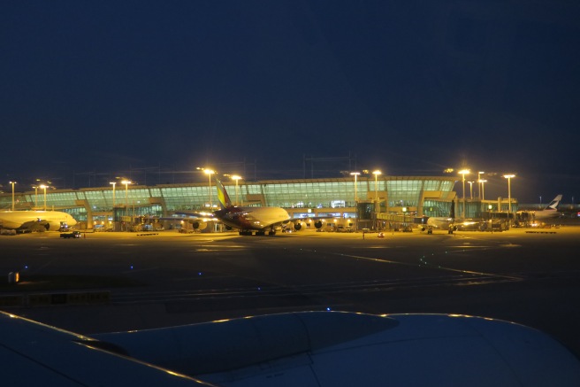 an airplane at an airport