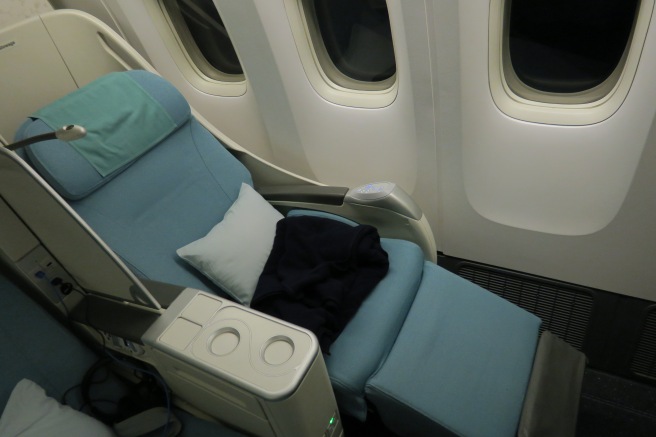 a seat on an airplane