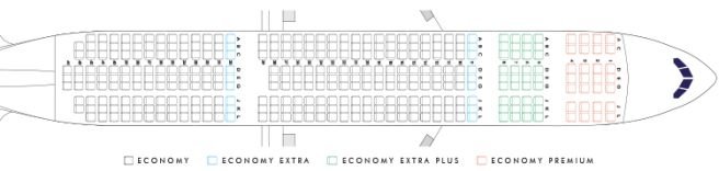 a diagram of an airplane seat