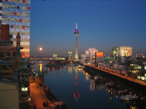 Medienhafen_Duesseldorf_Nacht