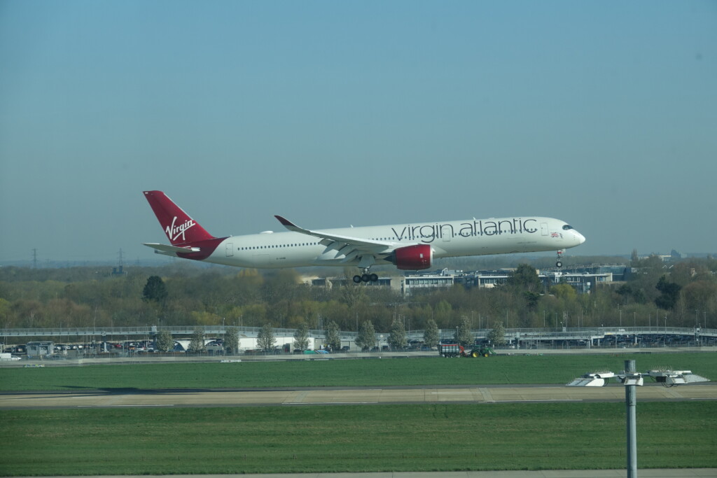 a plane taking off from a runway