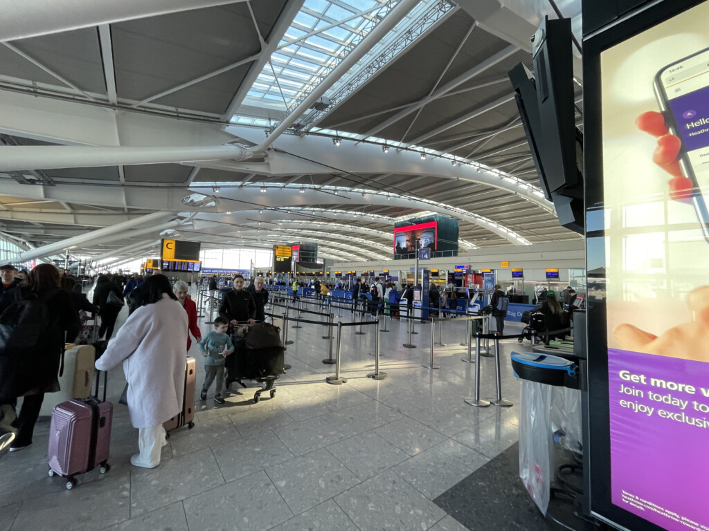 people in an airport