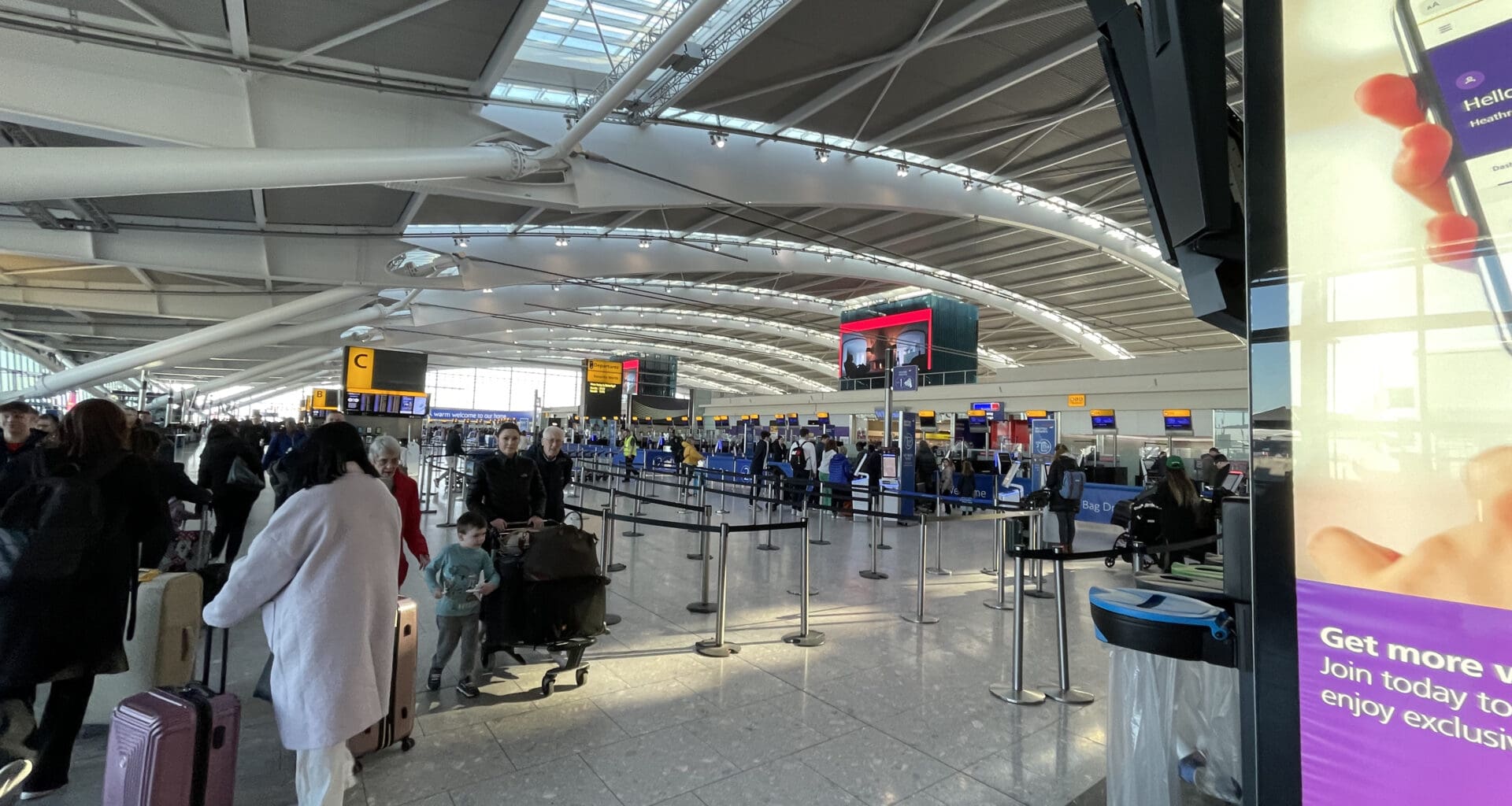 people in an airport