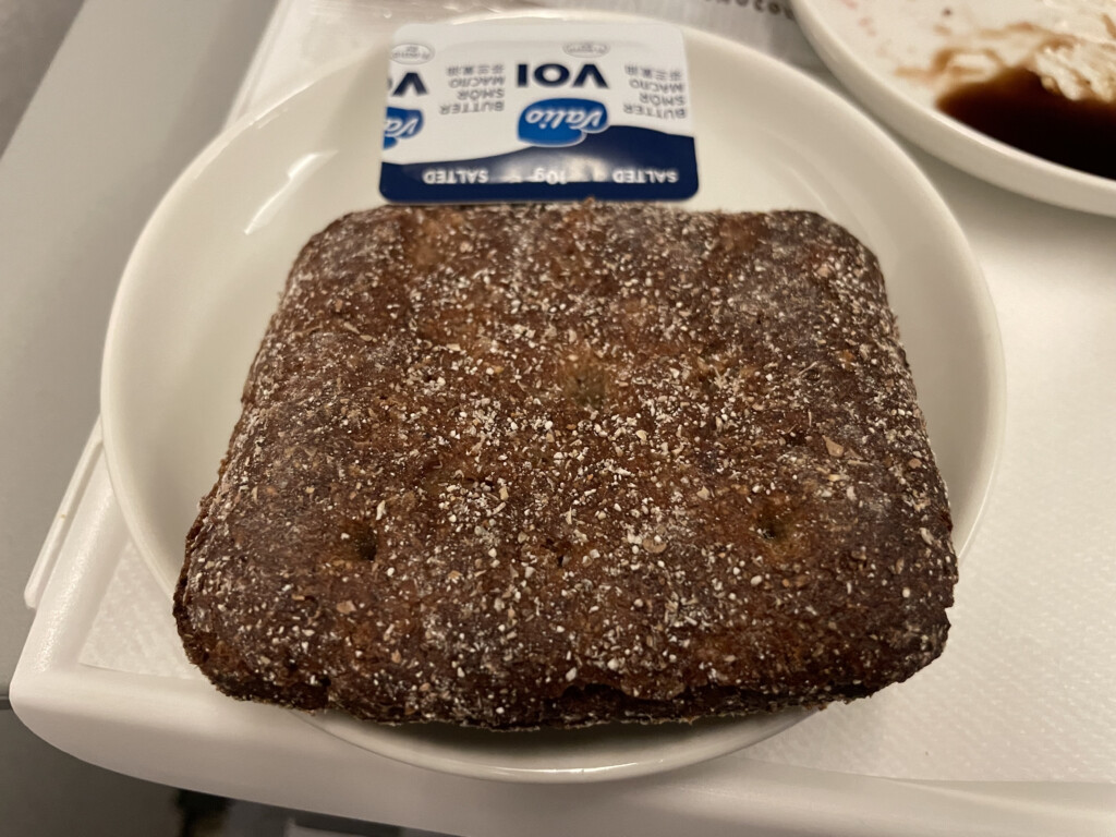 a brown bread on a plate