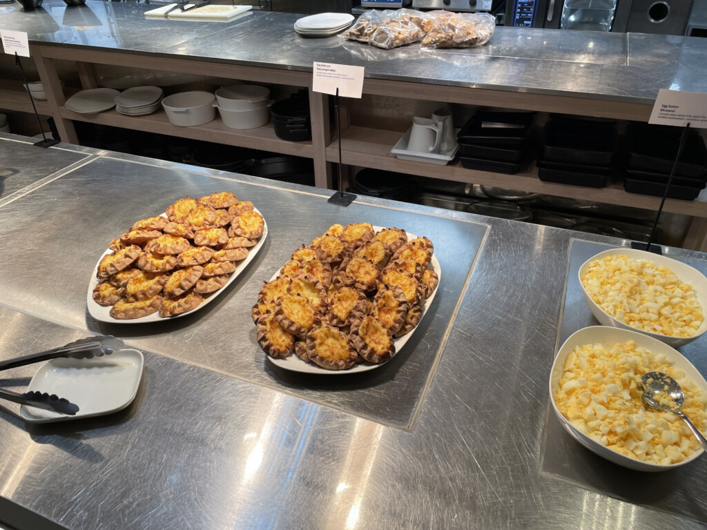 plates of food on a counter