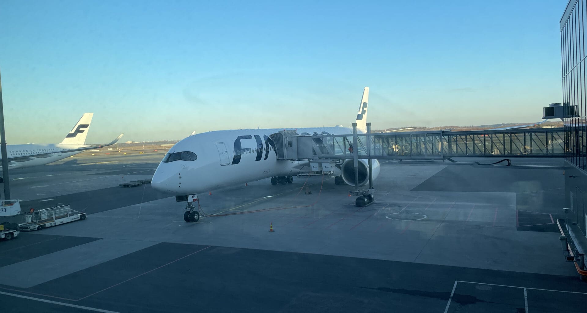 a plane on the tarmac