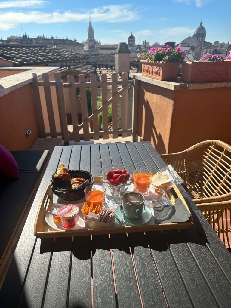 a tray of food on a table