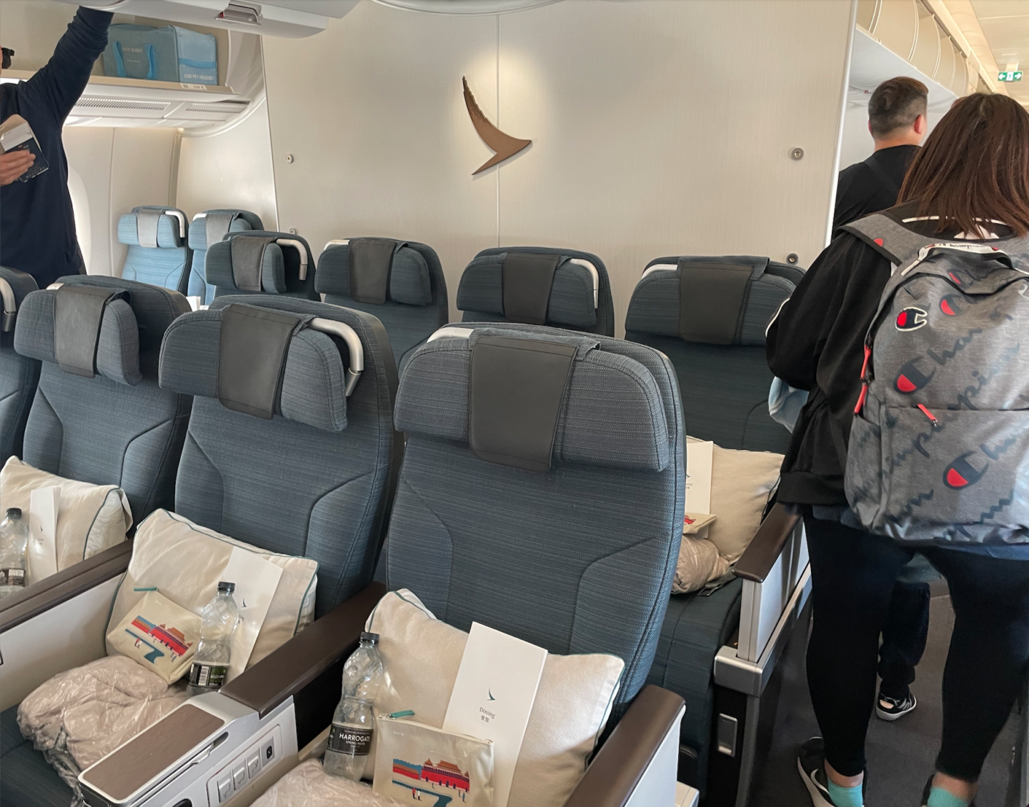 a group of seats in a plane