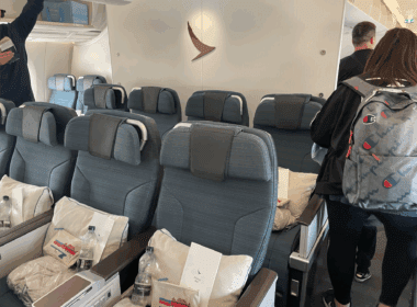 a group of seats in a plane