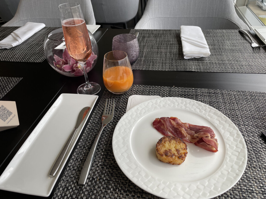 a plate of food on a table