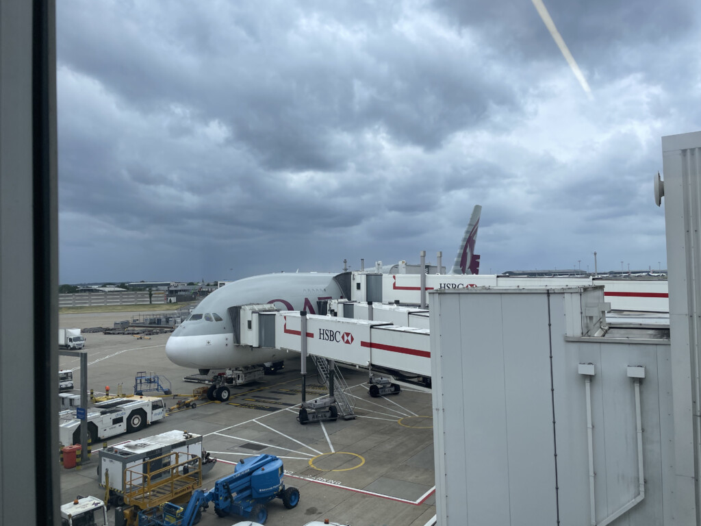 an airplane on the tarmac