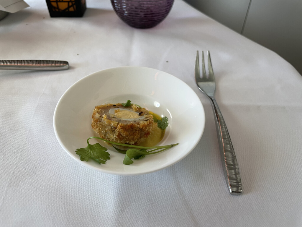 a plate of food on a table