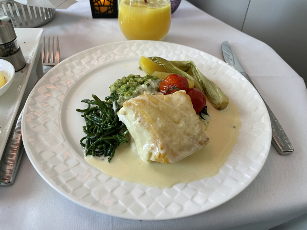 a plate of food on a table